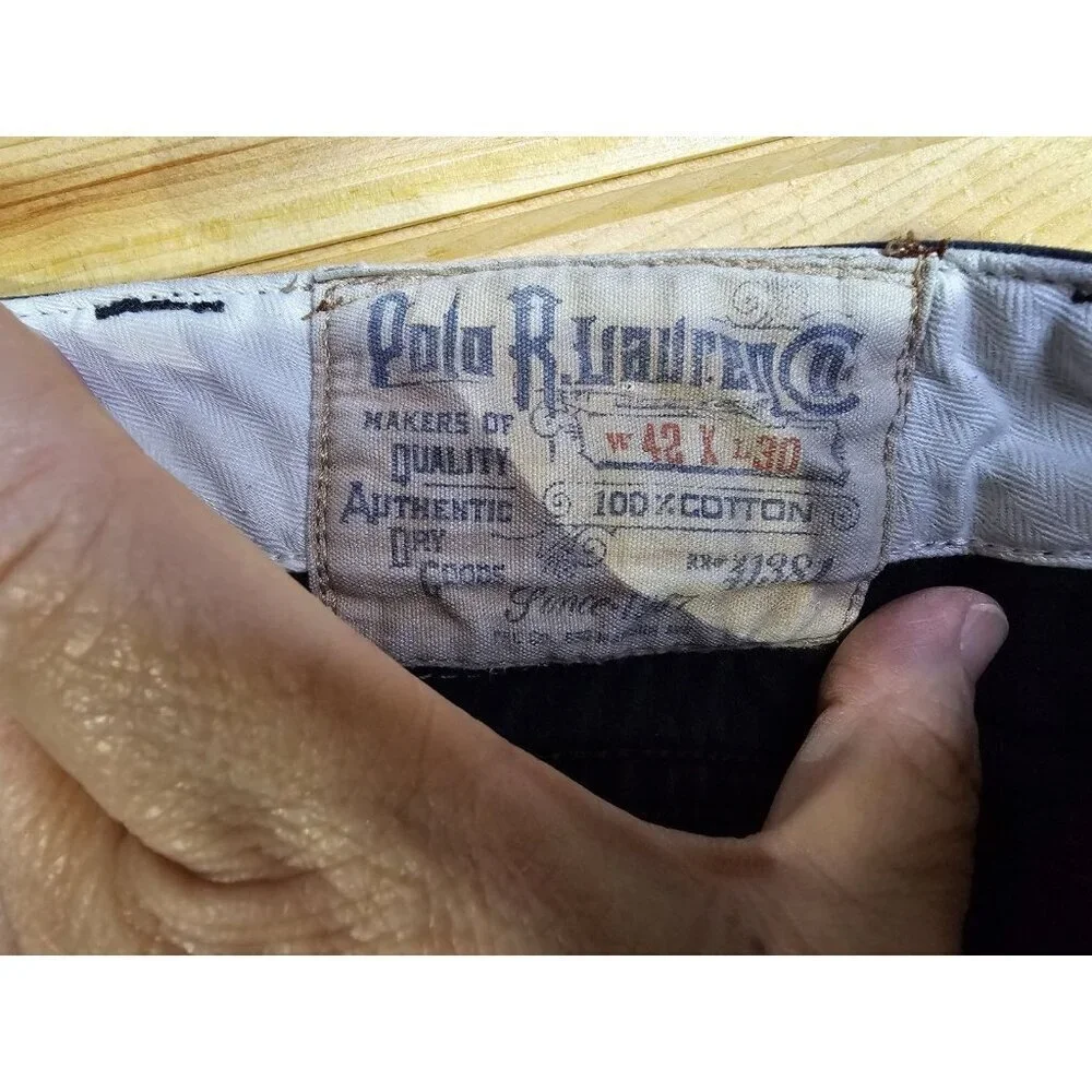 Polo Ralph Lauren Button Fly 625 Jeans Men's 42X30 Cotton